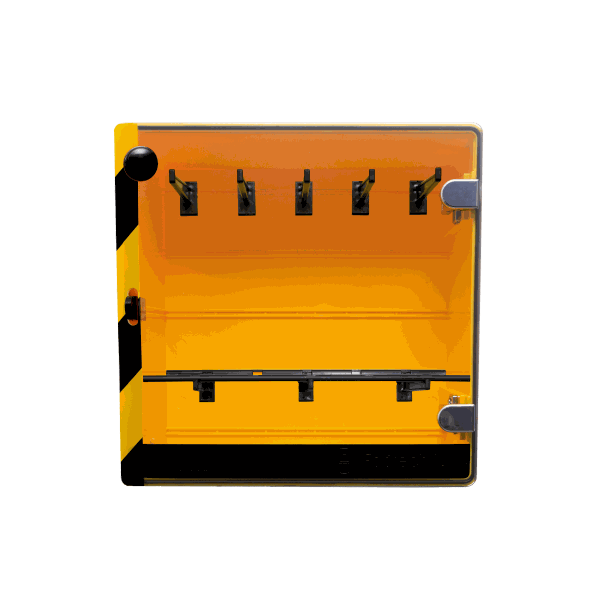 Cabinets de rangement pour cadenassage standard jaune