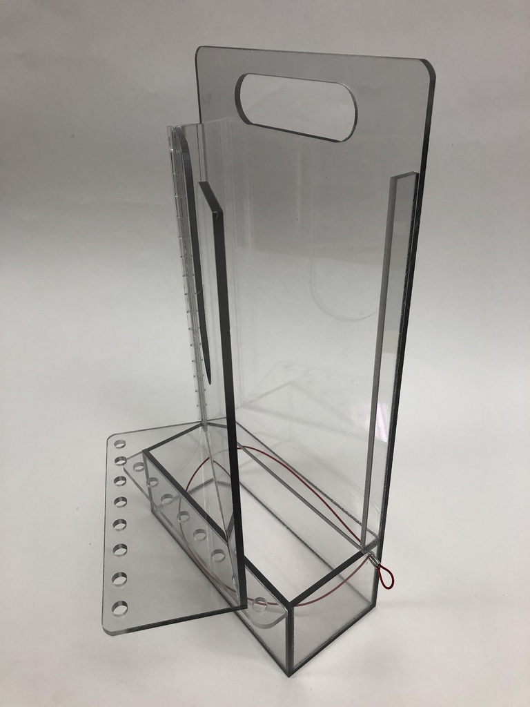 Boîte de visionnement 9.25"x18"x5.25" polycarbonate clair.