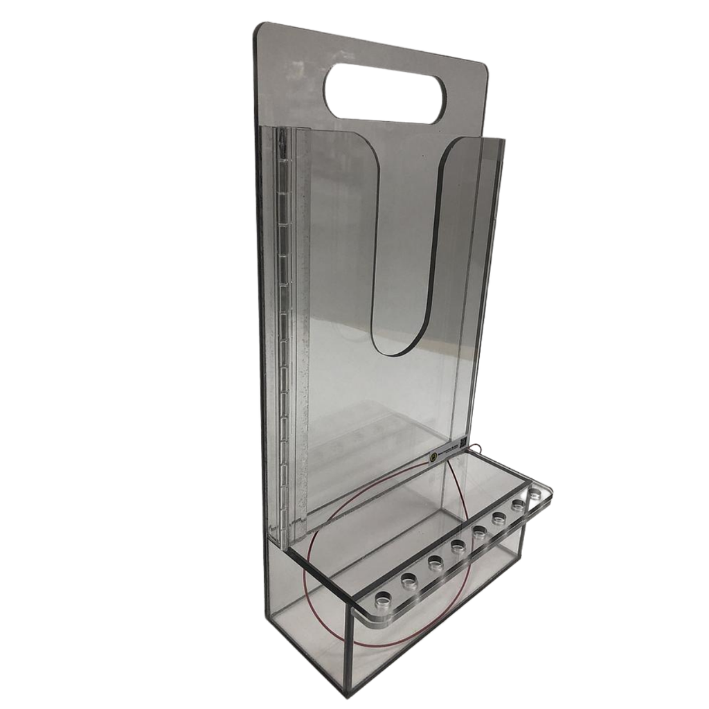 Boîte de visionnement 9.25"x18"x5.25" polycarbonate clair.