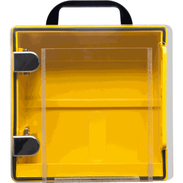 Yellow Lockout Box Boîte de cadenassage jaune