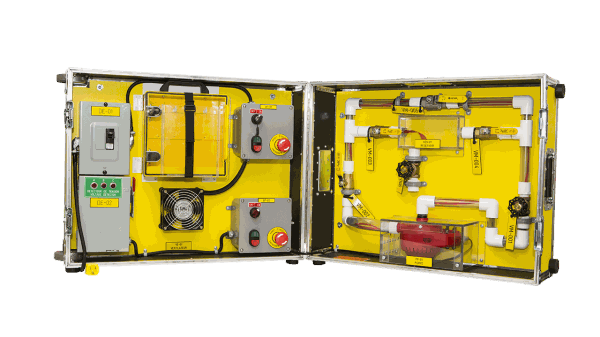 Simulateur de cadenassage jaune