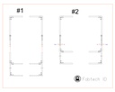 Support pour station de cadenassage extensible de 40" à 60" (Non assemblé)