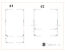 Support pour station de cadenassage extensible de 40" à 60" (Non assemblé)