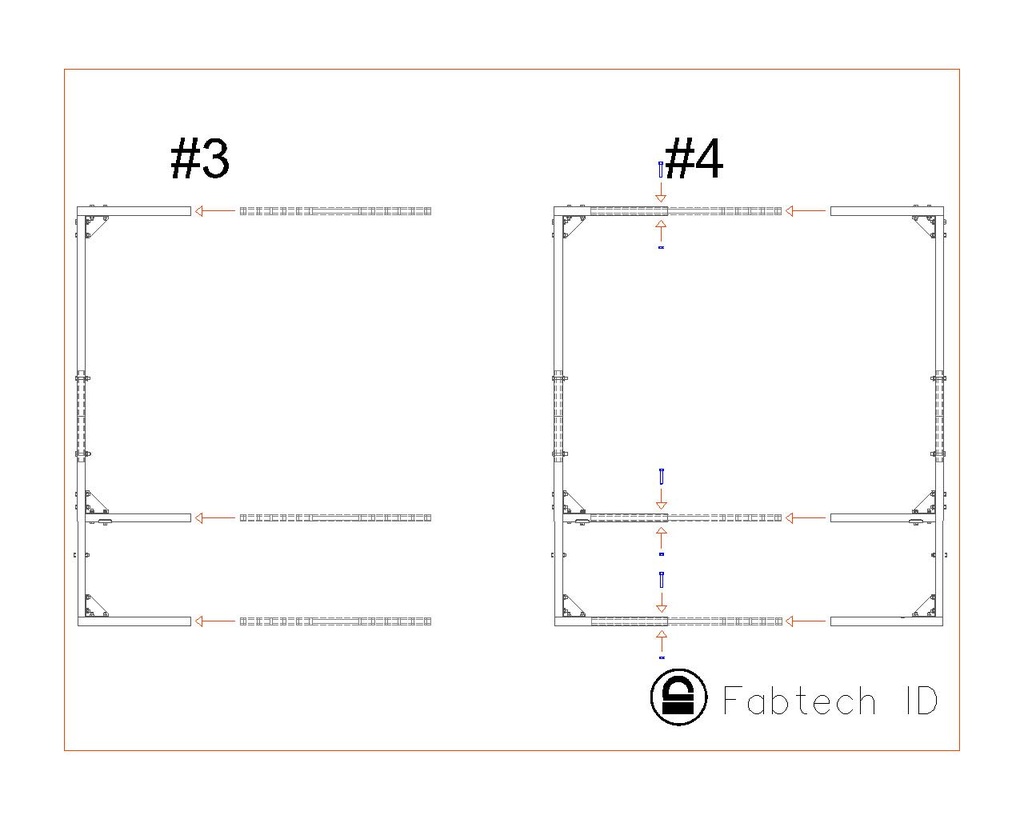 Support pour station de cadenassage extensible de 40" à 60" (Non assemblé)