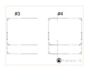 Support pour station de cadenassage extensible de 40" à 60" (Non assemblé)