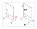 Support pour station de cadenassage extensible de 40" à 60" (Non assemblé)