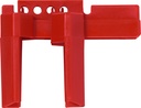 Verrou de valve à bille petit 0.5" à 2.5" rouge ABUS