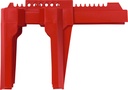 Verrou de valve à bille large 2" à 8" rouge ABUS