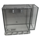 ﻿BOITIER EN LEXAN 3/16" CLAIR DE  7.5''x6''x3'' avec pochette﻿