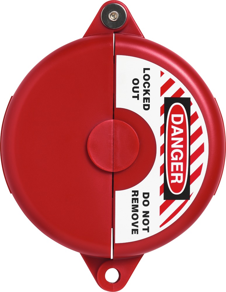 Valve cover ABUS for valve diameter 2.5" to 5" (red)