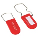 [ID-SEAL-01-RED] Pre-numbered security seal plastic (white) (Red)