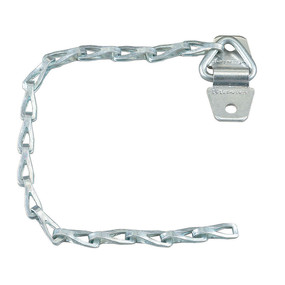 Chain 9" long lightweight zinc plated steel with fastening (Pkg 12)