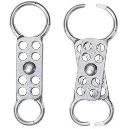 [ID-429] Dual Jaw Clearance Aluminum Lockout Hasp, 1in (25mm) and 1-1/2in (38mm) Master