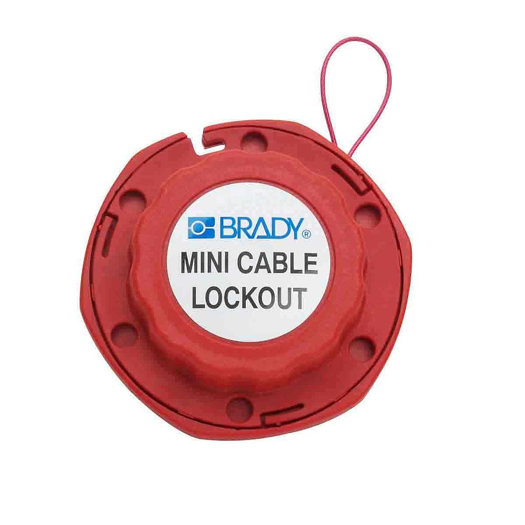 [ID.-50940-24] Mini cable lockout with steel cable Brady