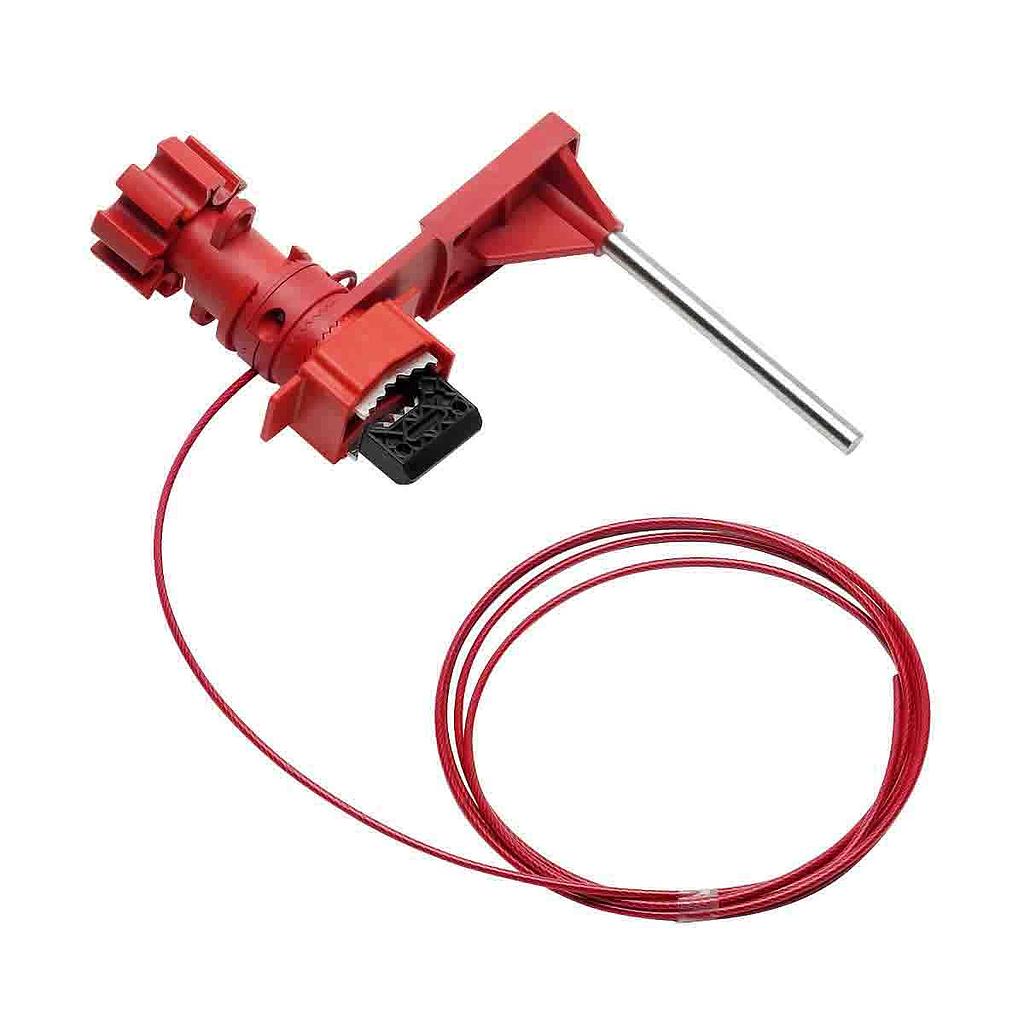 [ID-51394] Petit verrou universel pour robinets, avec câble d'acier 8' Brady