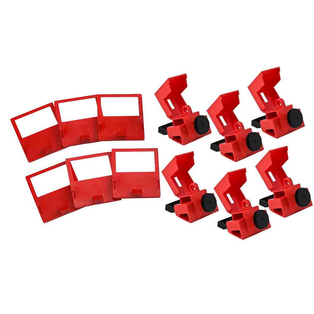 [ID-65966] Verrou pour disjoncteur unipolaire 480/600V Brady (pqt de 6)