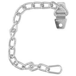[ID-71CH] Chaine robuste en acier zingué de 9" avec fixation (pqt 12)