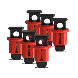 [ID.-90845] Dispositif miniature verrouillage de disjoncteur Brady (pqt de 6)