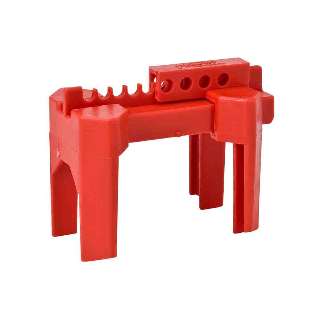 [ID-BS07A] Verrou de valve à bille large 1/2" à 2.5" rouge Brady
