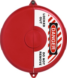 [ID.-V310-24] Valve cover ABUS for valve diameter 6.5" to 10" (red)