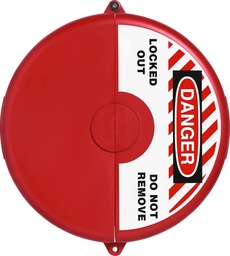 [ID.-V313] Valve cover ABUS for valve diameter 10" to 13" (red)