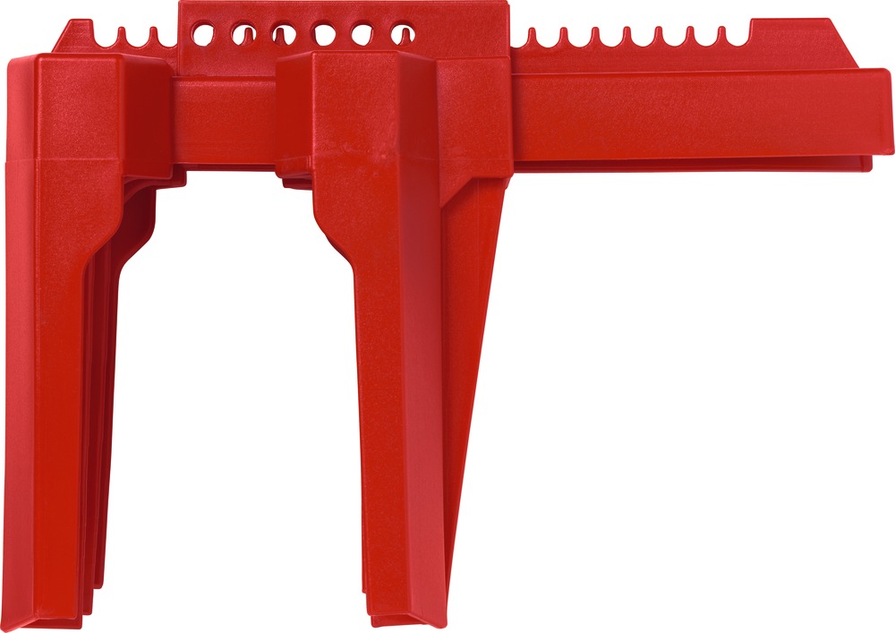 [ID-V448] Verrou de valve à bille large 2" à 8" rouge ABUS