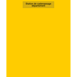 FOND pour station de cadenassage Polyéthylène