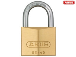 [ID-6540-KA] Abus Brass Padlock 65/40 shackle 1" - KA