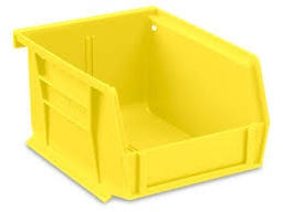 [ID-S12413Y] Bacs pour étiquettes en plastique 5 1/2 x 4 x 3", Jaune