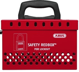 [ID.-B835] Red metal lockout box (Abus)