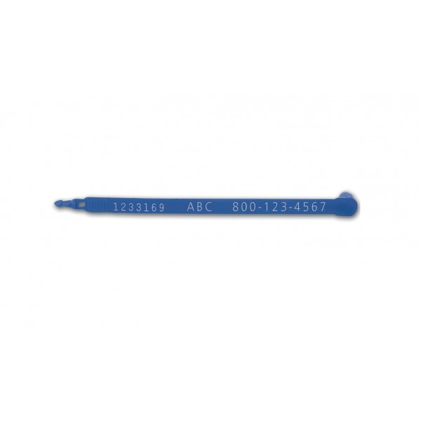 Blue Plastic safety attach pre-numbered