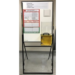 [ID-CHEVALET-1] Chevalet portatif pour zones de travail en cadenassge