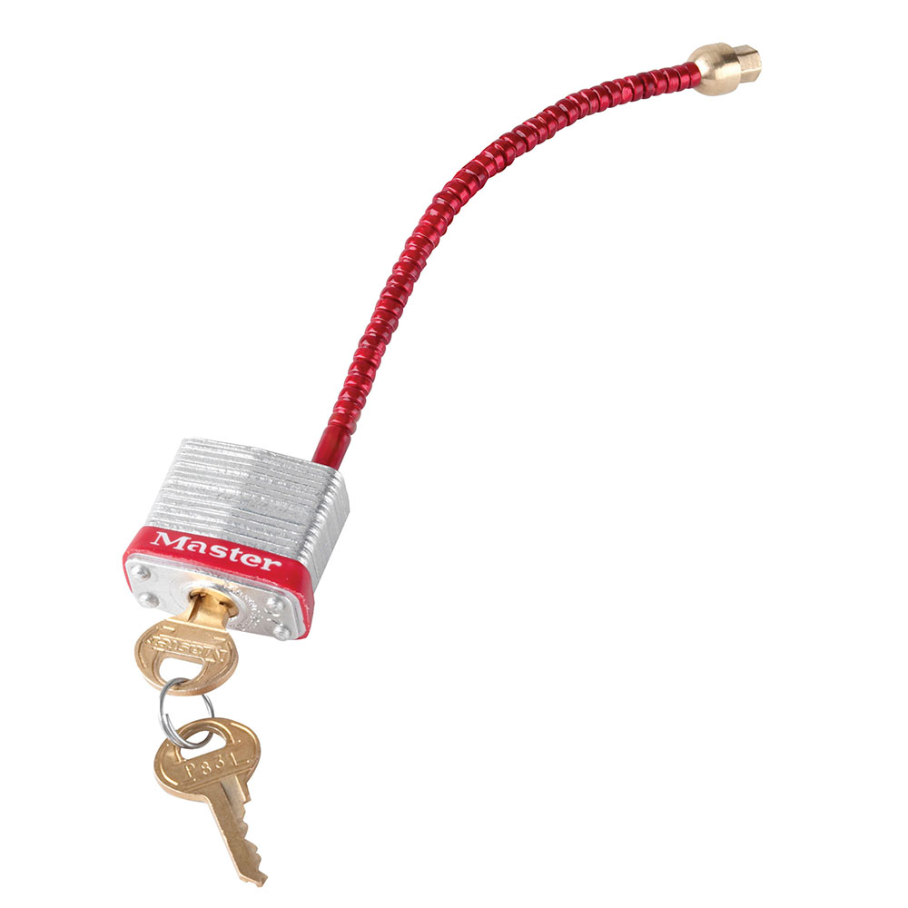 [ID.-7C5RED] Cadenas flexible Master Lock pour disjoncteur - KD