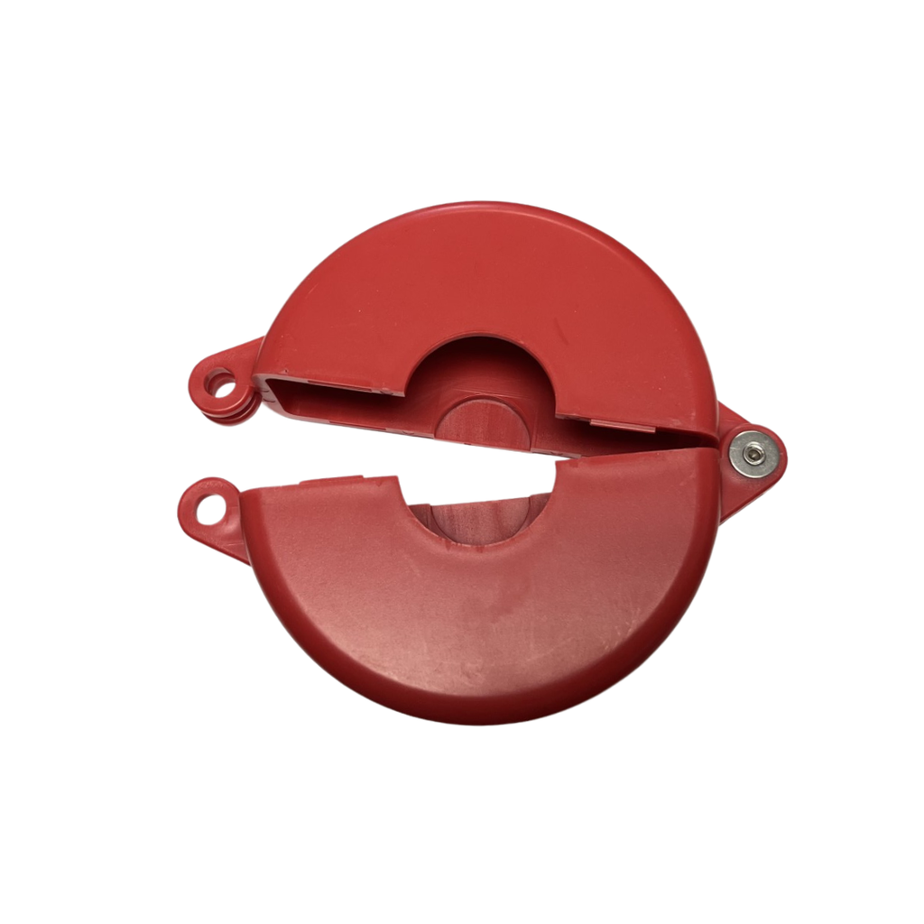 [ID-VL-PGT-2563] ﻿Couvre valve à volant LOTO-LOK (1'' à 2,5'') rouge﻿